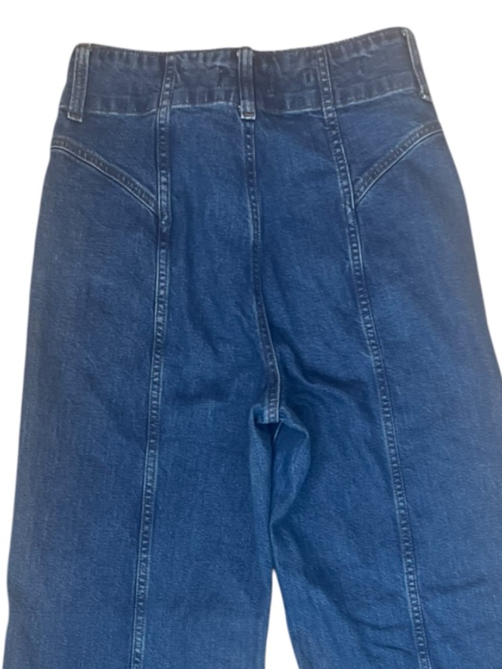 Universal Thread High Rise Wide Leg Jean Size 6 Dark Wash 70’s Retro Long Lean - Picture 4 of 11